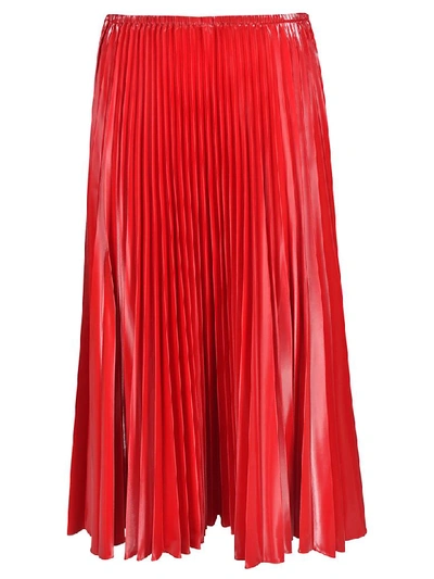 Fendi Long Pleated Skirt In Lorca