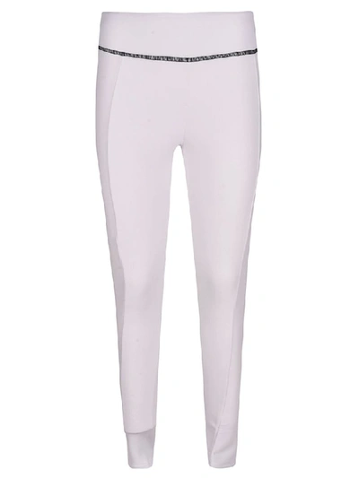 Fendi Leg Logo Print Leggings In Bianco