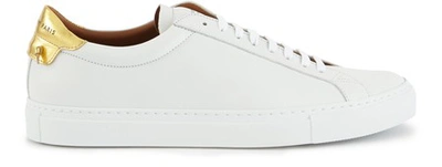 Givenchy Urban Street Low-top Leather Trainers In Gold
