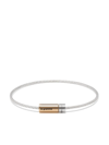 Le Gramme Cable Bracelet Le 9g Silver 925 And Yellow Gold 750 Slick Polished In Metallic