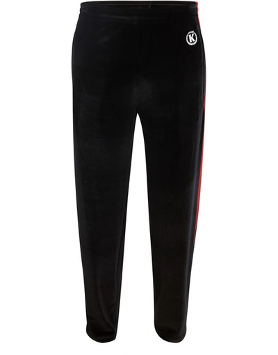 Koché Tracksuit Pants In Black Red