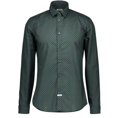 Kenzo Slim Shirt In Green