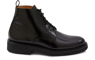Ami Alexandre Mattiussi Lace Up Ankle Boots In Black