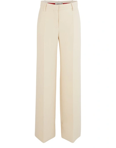 Valentino Cosmos Trousers In Avorio