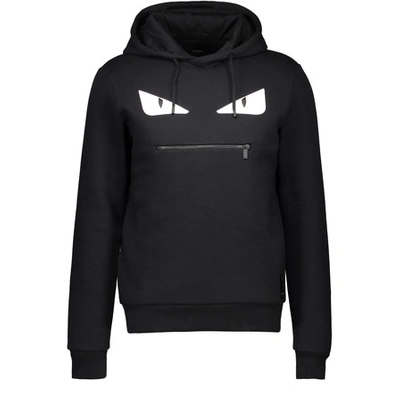 Fendi Monster Eyes Sweatshirt In Black
