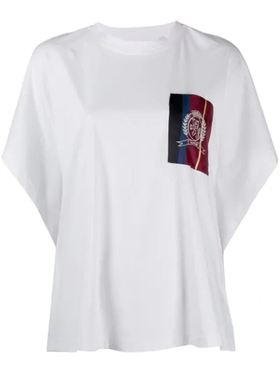 Tommy Hilfiger Logo Patch Pocket T-shirt In White