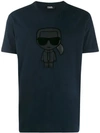 Karl Lagerfeld Ikonik Print T-shirt In Blue