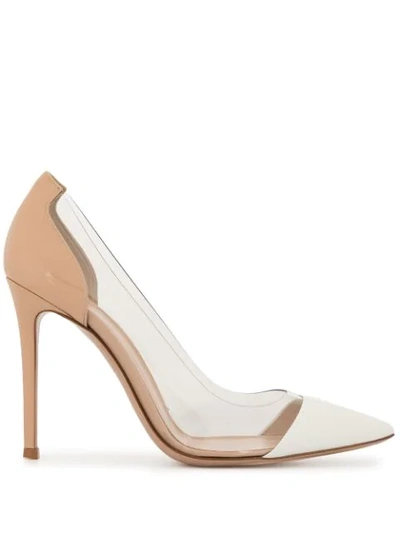 Gianvito Rossi Panelled Pumps In Neutrals
