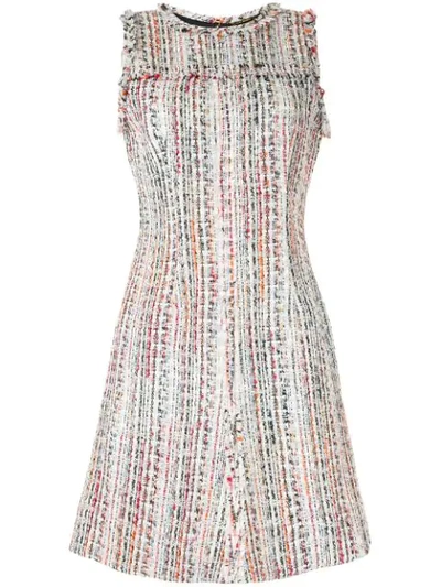 Elie Tahari Dean Bouclé Tweed Dress In Multicolour