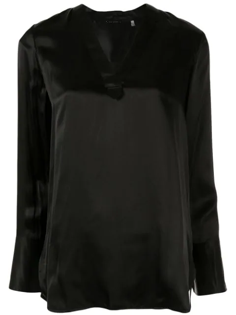 black longline tunic