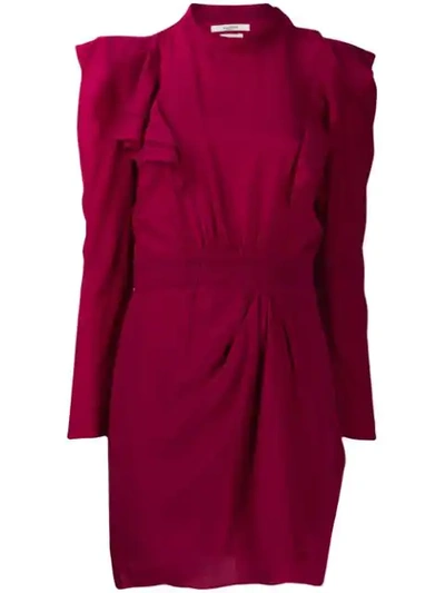 Isabel Marant Étoile Ruched Waistband Dress In 40ry Raspberry