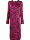 Andamane Zebra Print Dress In Pink