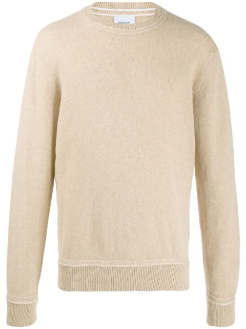 brown crew neck jumper