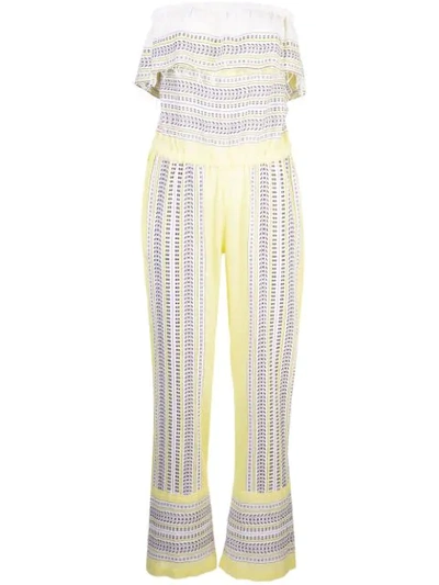 Lemlem Amira Ruffle Jumpsuit In Yellow