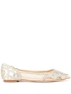 Badgley Mischka Gigi Ballerina Shoes In Bma.ivrivr