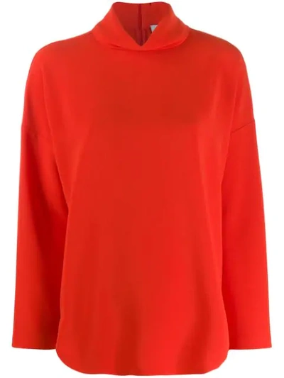 Alberto Biani Loose-fit Blouse In Red