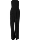 Roland Mouret Monaco Strapless Jumpsuit In Black