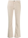 Haikure Cropped Flared Trousers In Neutrals