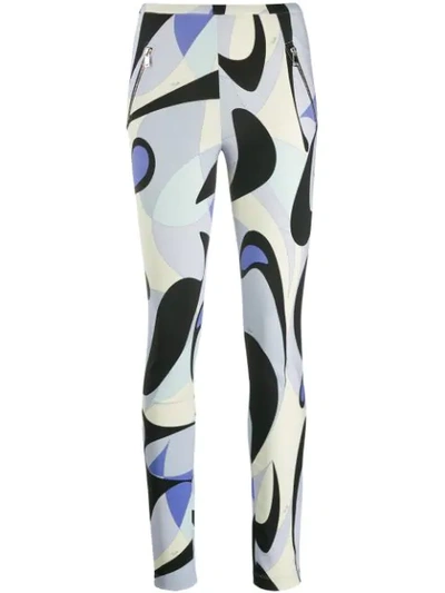 Emilio Pucci Alex Print Leggings In Multicolor