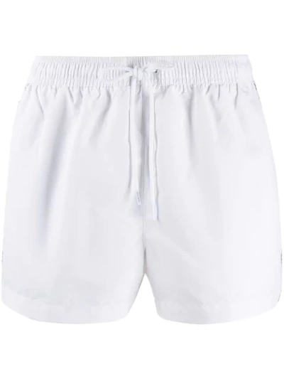 Calvin Klein Side Logo Swim Shorts In White