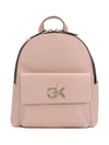 Calvin Klein Logo Plaque Backpack In Pink