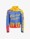 Moschino Motorbike Nylon Down Jacket In Multicoloured
