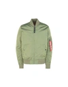 Alpha Industries Jackets In Green