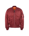 Alpha Industries Ma-1 Reversible Bomber Jacket In Burgundy