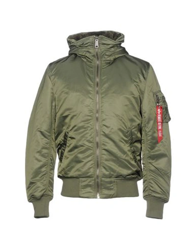 Alpha Industries Bomber In Military Green