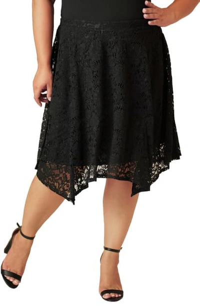 Maree Pour Toi Lace Skirt In Black
