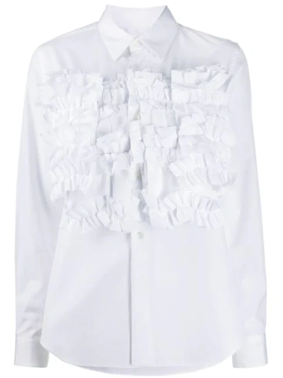 Comme Des Garçons Comme Des Garçons Comme Des Garcons Comme Des Garcons White Ruffled Shirt