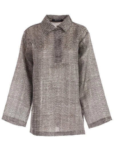 Sofie D'hoore Top L/s Polo Neck In Grey