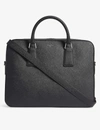 Sandro Saffiano Leather Briefcase In Black