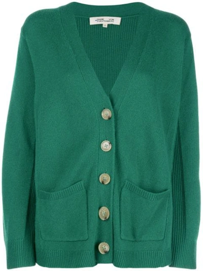 Diane Von Furstenberg V-neck Cardigan In Green