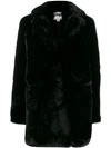 Apparis Women's Marie Hooded Faux Fur Coat In Black