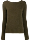 Roberto Collina Pullover Mit Rundhalsausschnitt In Green