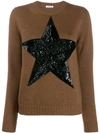 P.a.r.o.s.h Embellished Star Jumper In Brown