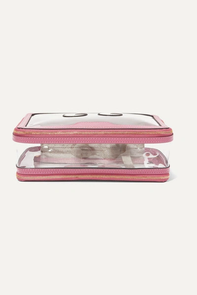 Anya Hindmarch Inflight Leather-trimmed Pvc Cosmetics Case In Pink