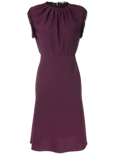 À La Garçonne Clássico Midi Dress In Purple