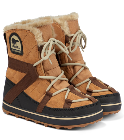 Sorel Explorer Suede Boots In Brown