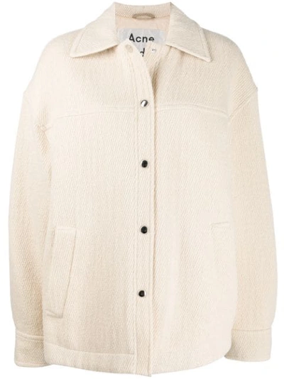Acne Studios Cotton, Wool And Alpaca Jacket In White