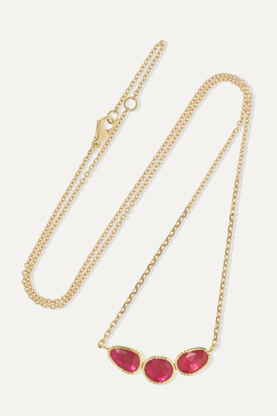 Brooke Gregson Orbit 18-karat Gold Ruby Necklace