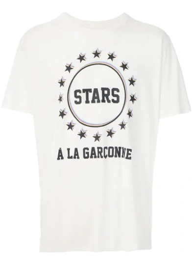 À La Garçonne + Hering Stars T-shirt In White
