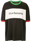 À La Garçonne Logo Print Oversized T-shirt In Black