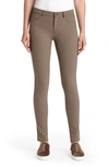 Lafayette 148 Mercer Acclaimed Stretch Mid-rise Skinny Jeans In Nougat