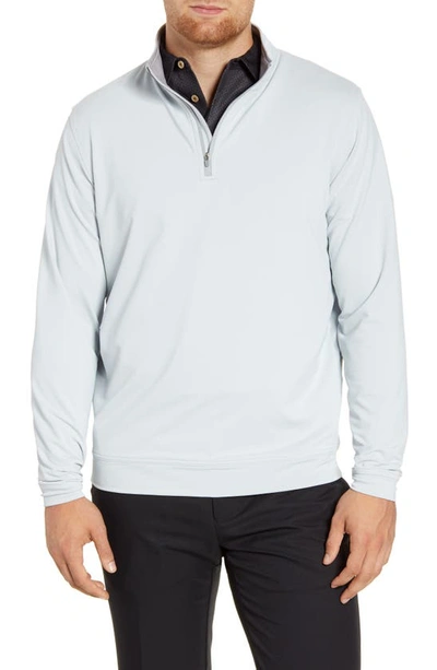 Peter Millar Navy Presidents Cup Perth Performance Quarter-zip Jacket In Iron White