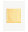 Eton Polka-dot Silk Pocket Square In Yellow/orange