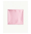 Eton Polka-dot Silk Pocket Square In Pink/red