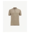 Allsaints Mode Wool Polo Shirt In Stone Green Ma