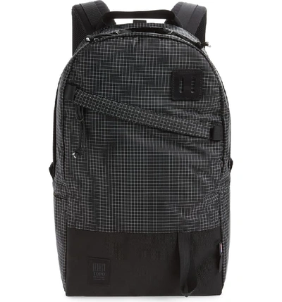 Topo Designs Topo Men's Designs Daypack Backpack In Black/ White Ripstop